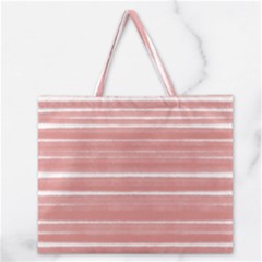 Bandes Peinture Rose Zipper Large Tote Bag by kcreatif