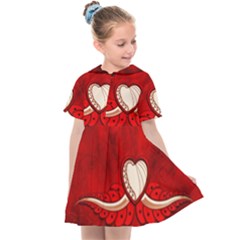 Love, Wonderful Elegant Heart Kids  Sailor Dress by FantasyWorld7