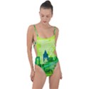 Architecture Skyline Tie Strap One Piece Swimsuit View1