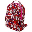 Nicholas Santa Christmas Pattern Flap Pocket Backpack (Small) View1