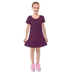 Binary Code Binary Binary System Kids  Short Sleeve Velvet Dress by Wegoenart