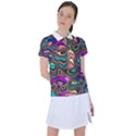 Bending Turn Distort Wave Modern Women s Polo Tee View1