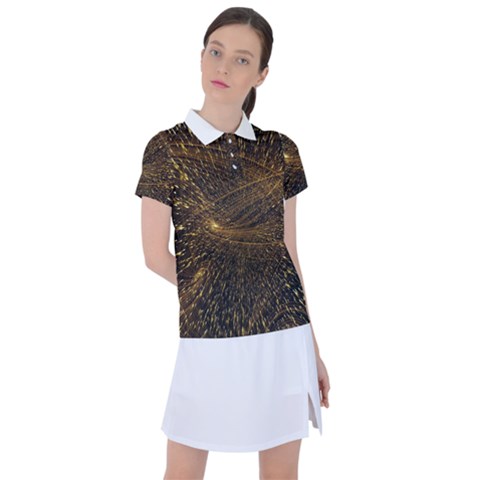 Quantum Physics Wave Particles Women s Polo Tee by Wegoenart