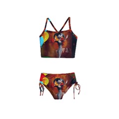 Cute Little Harlequin Girls  Tankini Swimsuit by FantasyWorld7