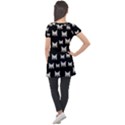 Bats In The Night Ornate Puff Sleeve Tunic Top View2