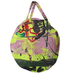 Deep Soul 1 2 Giant Round Zipper Tote by bestdesignintheworld