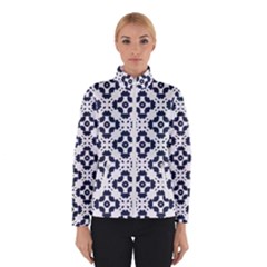 Abstrait Formes Bleu  Winter Jacket by kcreatif