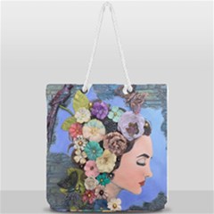 Dream Ii Full Print Rope Handle Tote (large) by CKArtCreations