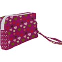 Hearts Seamlessp Attern Background Cute Love Children Symbol Kiddies Wristlet Pouch Bag (Small) View2