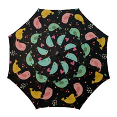 Birds Cute Pattern Background Golf Umbrellas by Vaneshart