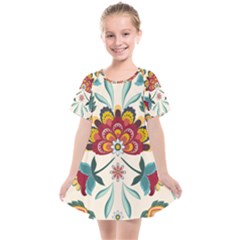 Baatik Print  Kids  Smock Dress by designsbymallika