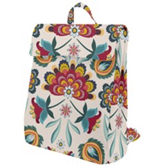 Baatik Print  Flap Top Backpack by designsbymallika