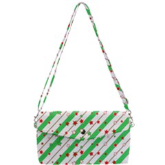 Christmas Paper Stars Pattern Texture Background Colorful Colors Seamless Copy Removable Strap Clutch Bag by Vaneshart