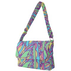 Feathers Pattern Full Print Messenger Bag (s) by Sobalvarro