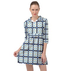 Pattern Design Art Scrapbooking Geometric Cubes Mini Skater Shirt Dress by Vaneshart