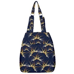 Pearl Pattern Floral Design Art Digital Seamless Center Zip Backpack by Vaneshart