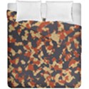 Aged Red, White, and Blue Camo Duvet Cover Double Side (California King Size) View2