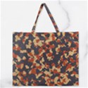 Aged Red, White, and Blue Camo Zipper Large Tote Bag View1