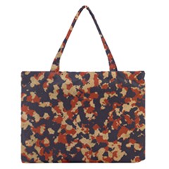 Aged Red, White, And Blue Camo Zipper Medium Tote Bag by McCallaCoultureArmyShop