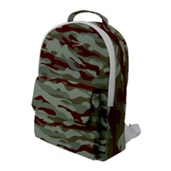 Brown And Green Camo Flap Pocket Backpack (large) by McCallaCoultureArmyShop