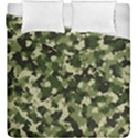 Dark Green Camouflage Army Duvet Cover Double Side (King Size) View1