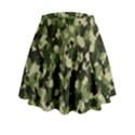 Dark Green Camouflage Army Mini Flare Skirt View2