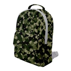 Dark Green Camouflage Army Flap Pocket Backpack (large) by McCallaCoultureArmyShop