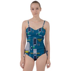 Amphisbaena Two Platform Dtn Node Vector File Sweetheart Tankini Set by Sapixe