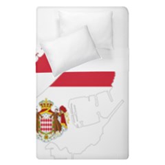 Monaco Country Europe Flag Borders Duvet Cover Double Side (single Size) by Sapixe