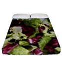 Salad Lettuce Vegetable Fitted Sheet (Queen Size) View1