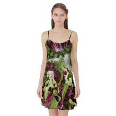 Salad Lettuce Vegetable Satin Night Slip by Sapixe