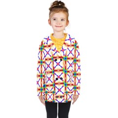 Rainbow Pattern Kids  Double Breasted Button Coat by Mariart