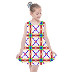 Rainbow Pattern Kids  Summer Dress by Mariart