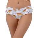 PIZZA PATTERN Frill Bikini Bottom View1