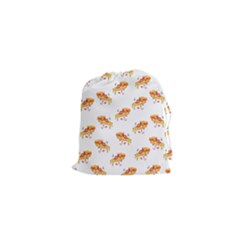 Pizza Pattern Drawstring Pouch (xs) by designsbymallika