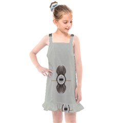 One Island Two Horizons For One Woman Kids  Overall Dress by pepitasart