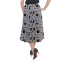 Slam Dunk Basketball Gray Midi Mermaid Skirt View2