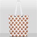 Orange Basketballs Full Print Rope Handle Tote (Small) View1