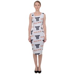 Slam Dunk Baskelball Baskets Sleeveless Pencil Dress by mccallacoulturesports