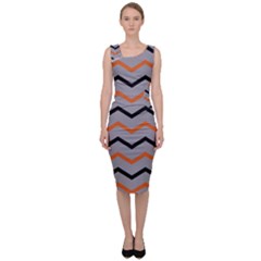 Basketball Thin Chevron Sleeveless Pencil Dress by mccallacoulturesports