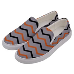 Basketball Thin Chevron Men s Canvas Slip Ons by mccallacoulturesports