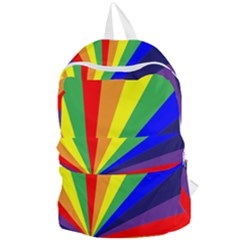 Rainbow Pattern Foldable Lightweight Backpack by designsbymallika