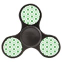 White Green Shapes Finger Spinner View1