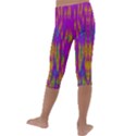 Festive Rainbow, Season To Wear Popart Kids  Lightweight Velour Capri Leggings  View4