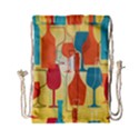 i love wine Drawstring Bag (Small) View2