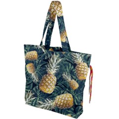 Pattern Ananas Tropical Drawstring Tote Bag by kcreatif