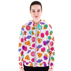 Candies Are Love Women s Zipper Hoodie by designsbymallika