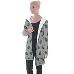 Army Green Hand Grenades Longline Hooded Cardigan by McCallaCoultureArmyShop