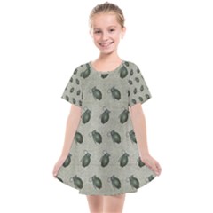 Army Green Hand Grenades Kids  Smock Dress by McCallaCoultureArmyShop