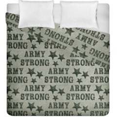 Army Stong Military Duvet Cover Double Side (king Size) by McCallaCoultureArmyShop